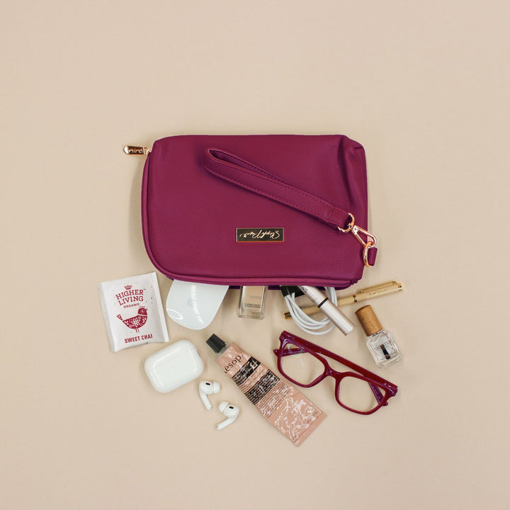 Tech &amp; Life Organiser Pouch - Berry