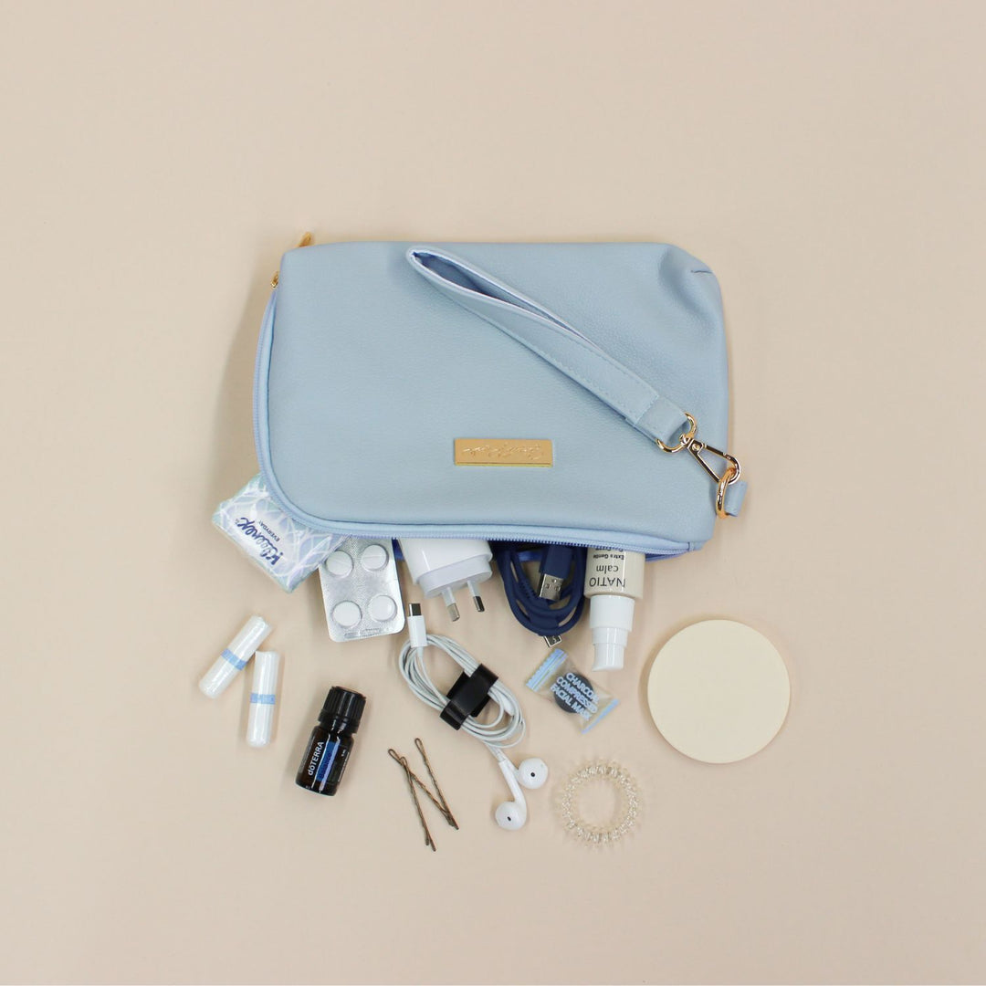 Tech &amp; Life Organiser Pouch - Periwinkle Blue