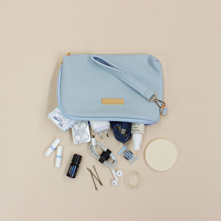 Tech &amp; Life Organiser Pouch - Periwinkle Blue