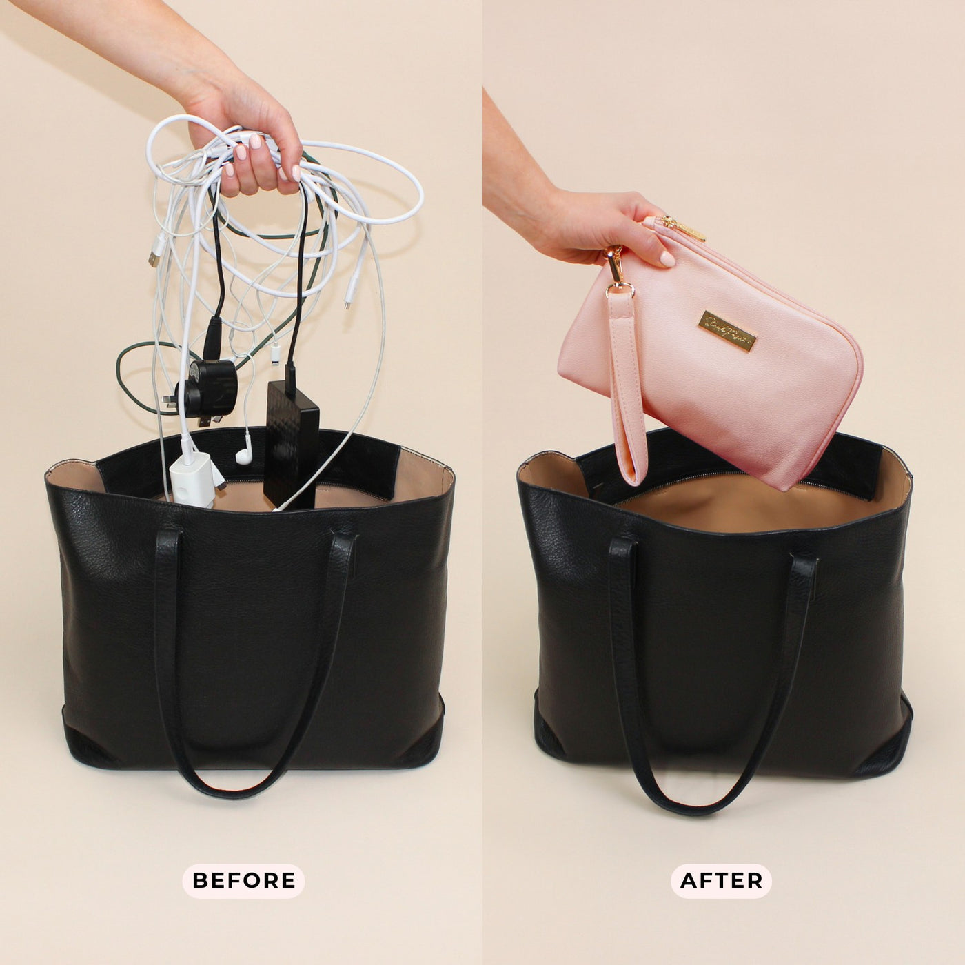 Tech Pouch - Multipurpose Organiser - Blush
