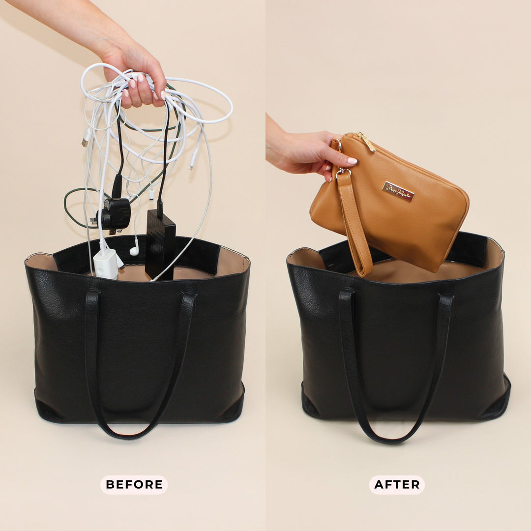 Tech &amp; Life Organiser Pouch - Tan
