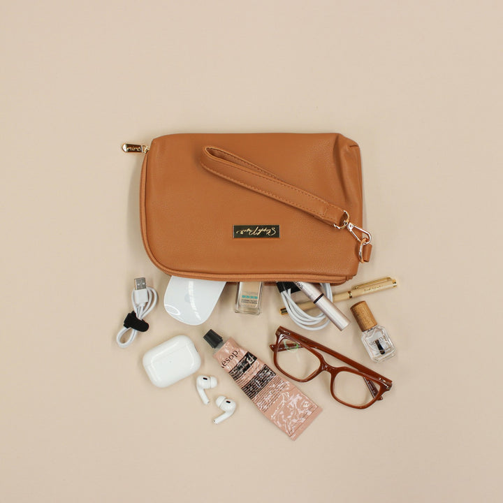 Tech &amp; Life Organiser Pouch - Tan