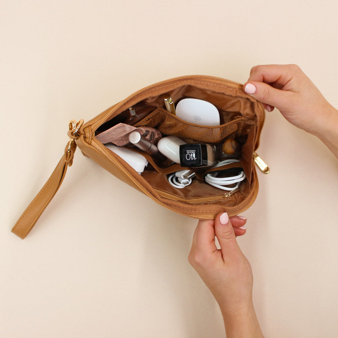 Tech &amp; Life Organiser Pouch - Tan