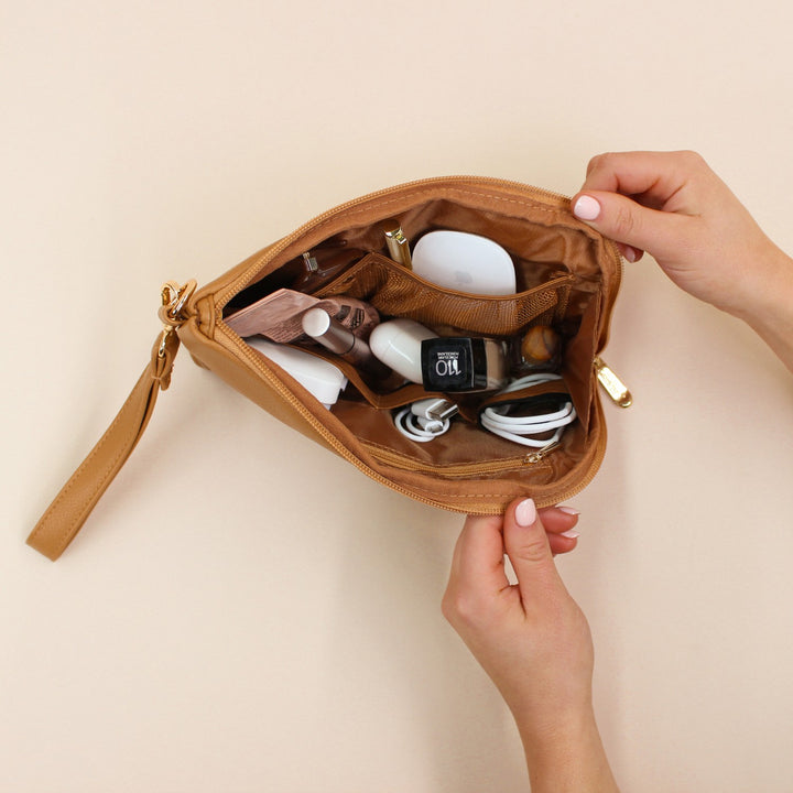 Tech &amp; Life Organiser Pouch - Tan