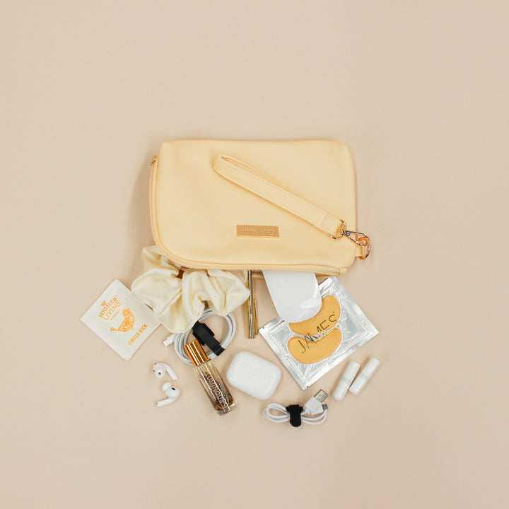 Tech &amp; Life Organiser Pouch - Butter Yellow