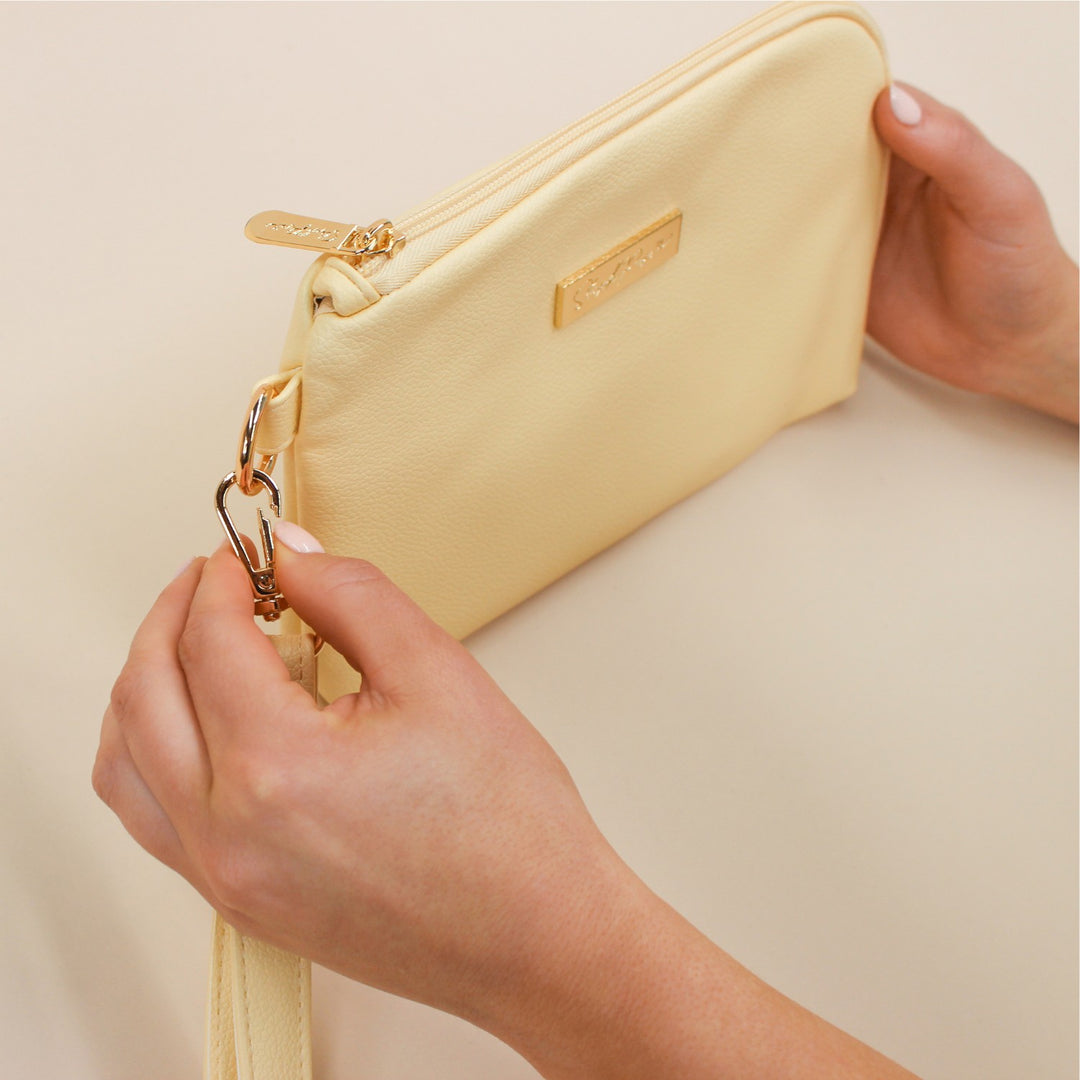 Tech &amp; Life Organiser Pouch - Butter Yellow