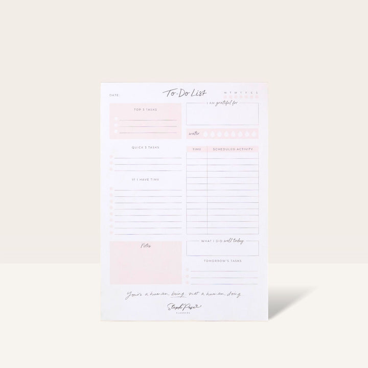 Daily To-Do List Planner Notepad