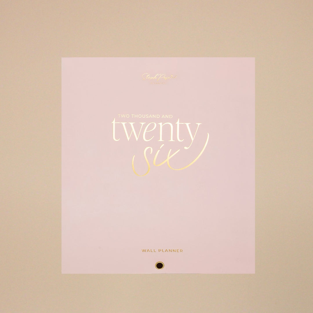 2026 Wall Planner - Blush + Beige