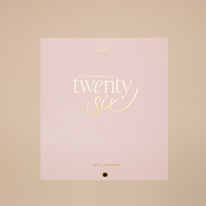2026 Wall Planner - Blush + Beige