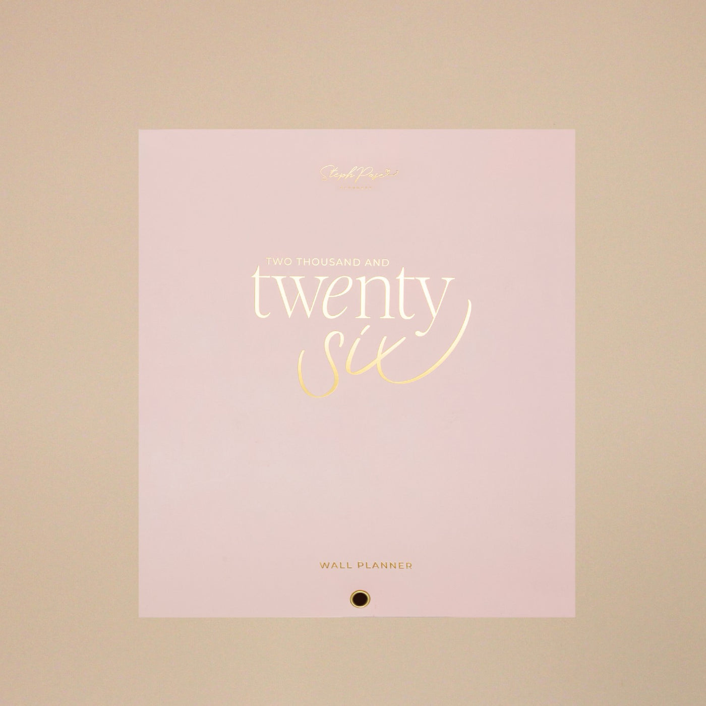 2026 Wall Planner - Blush + Beige