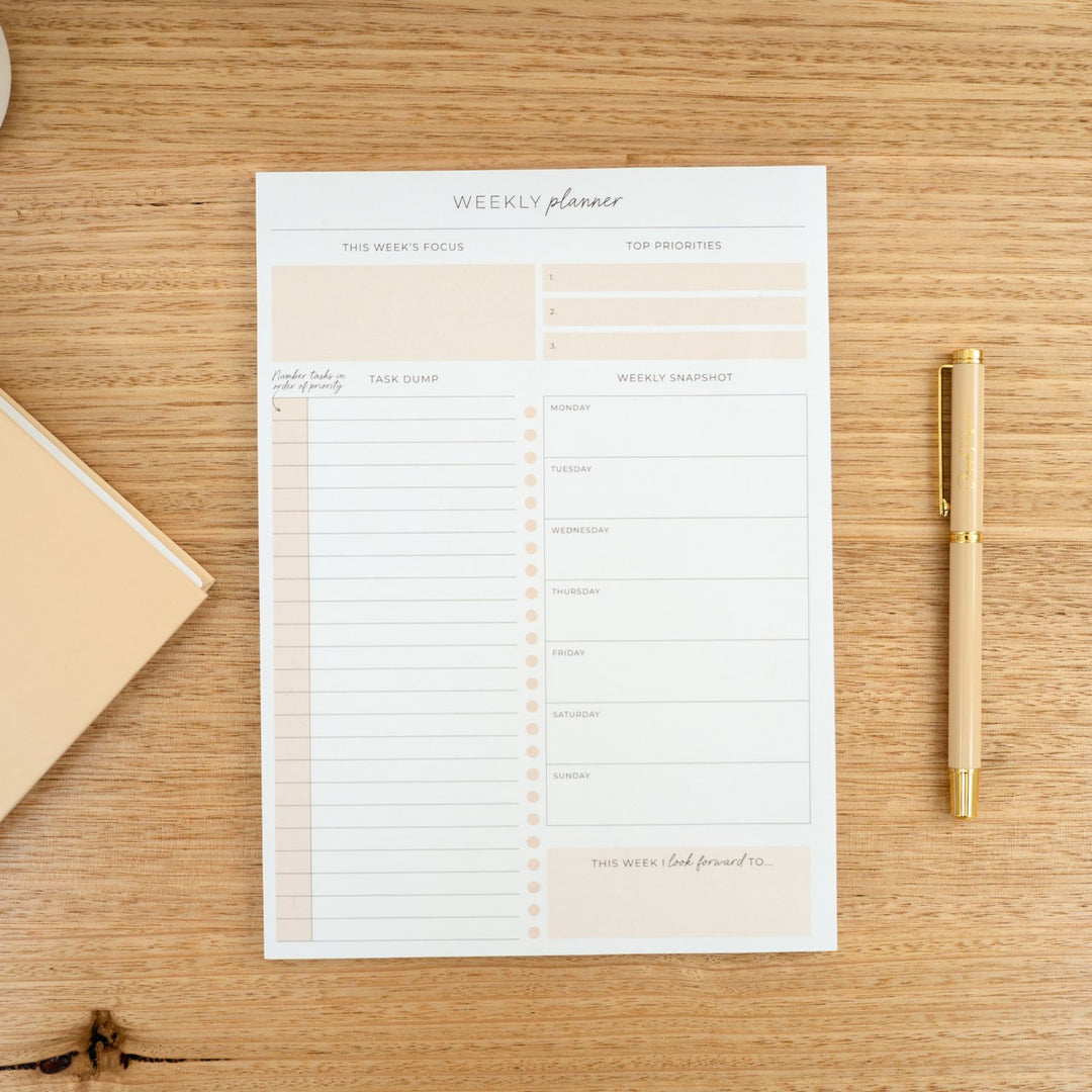 Weekly Task Planner Sticky-Notes