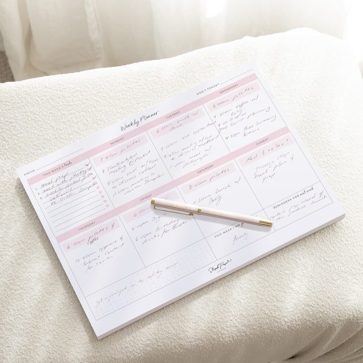 Weekly Desktop Planner Notepad