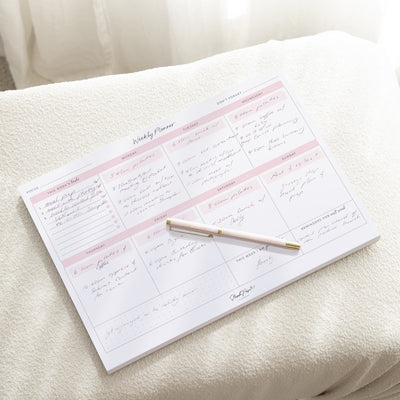 Weekly Desktop Planner Notepad