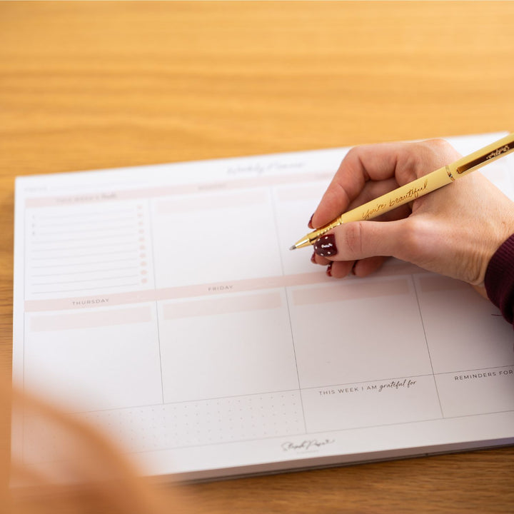 Weekly Desktop Planner Notepad