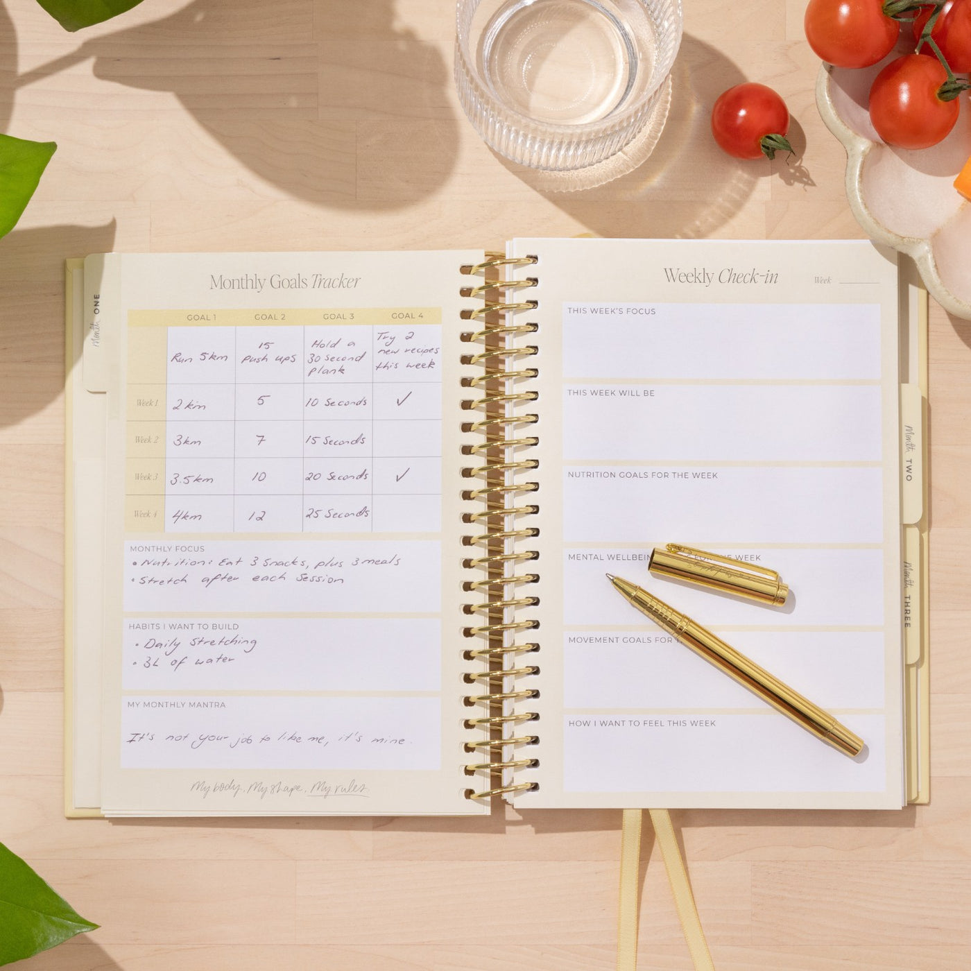 My Health Journal - Butter Yellow