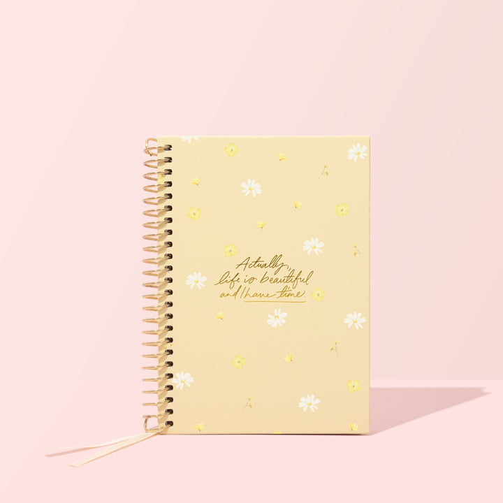 Luxe A5 Notebook - Daisy Yellow