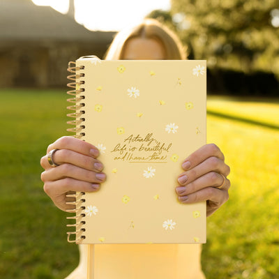 Luxe A5 Notebook - Daisy Yellow
