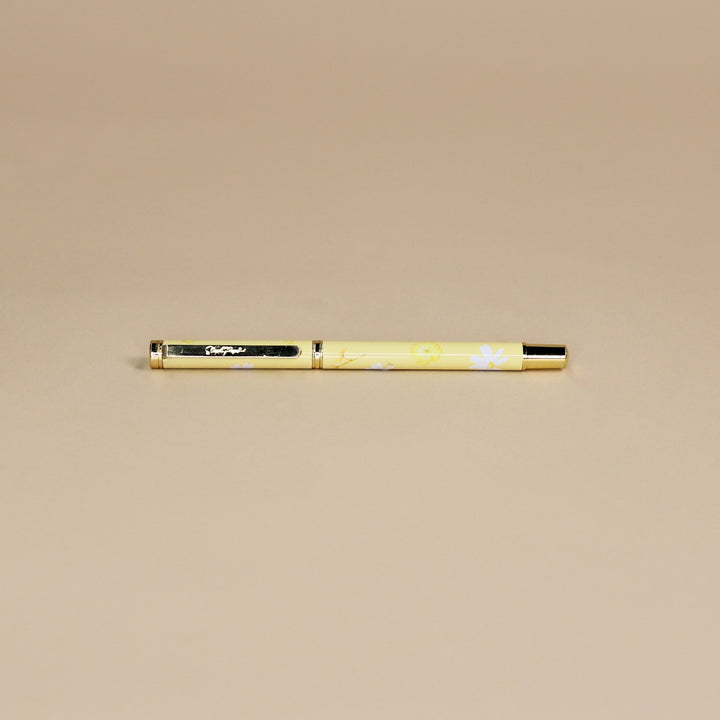 The Luxe Pen  - Butter Yellow Daisy Print