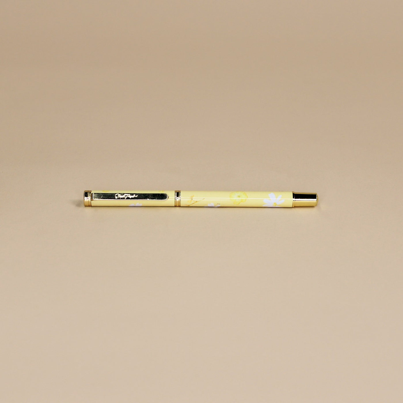 The Luxe Pen  - Butter Yellow Daisy Print