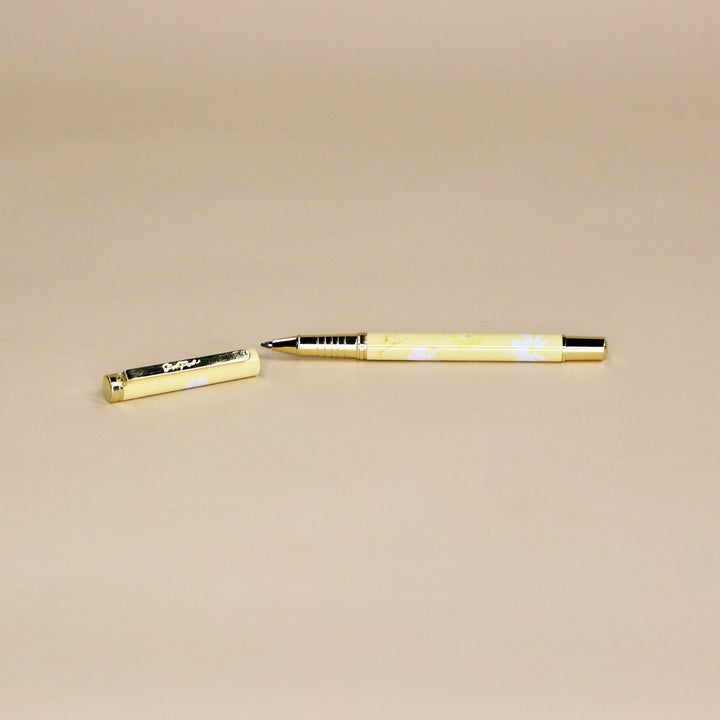 The Luxe Pen  - Butter Yellow Daisy Print