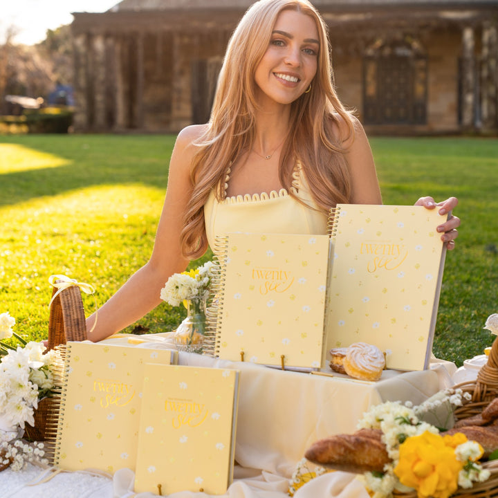 The Luxe Pen  - Butter Yellow Daisy Print