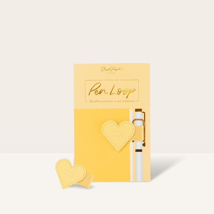 Stick-on Pen Loop - Butter Yellow