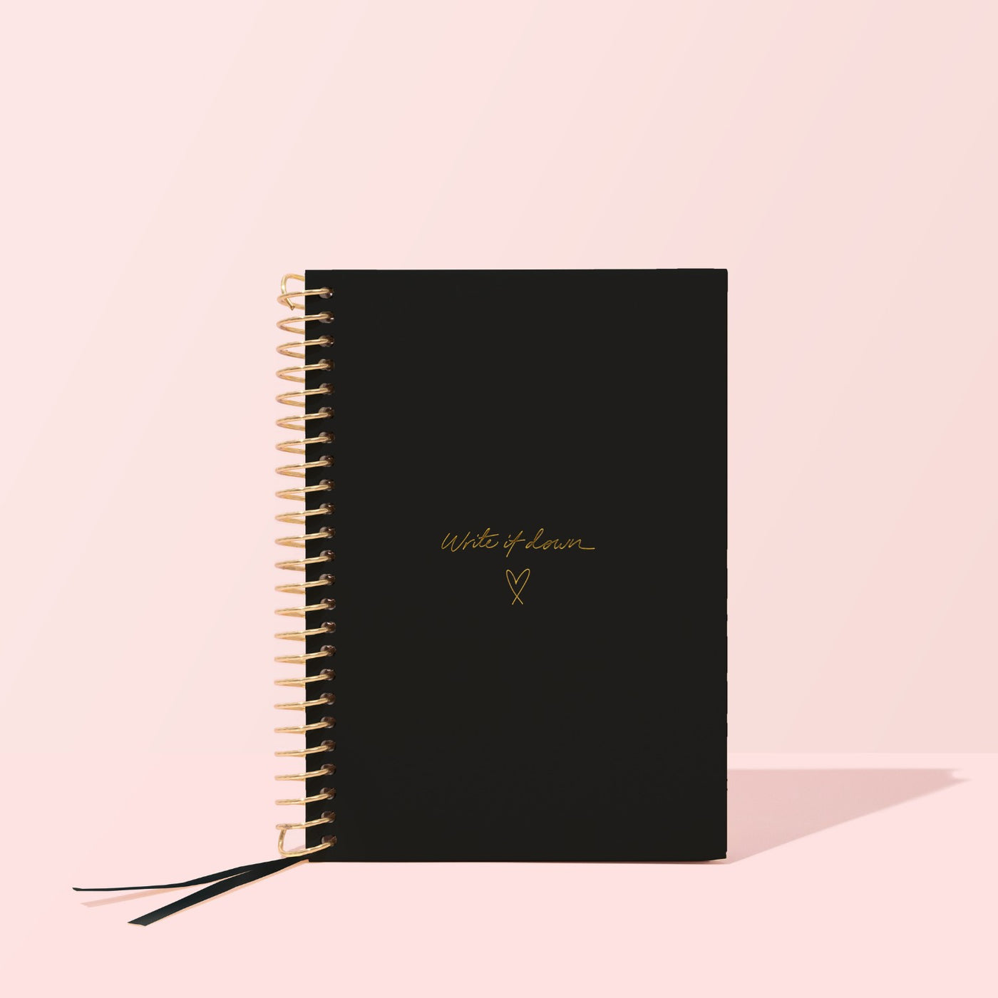 'Write it Down' A5 Notebook - Black