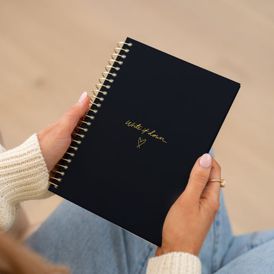 'Write it Down' A5 Notebook - Black