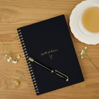 'Write it Down' A5 Notebook - Black