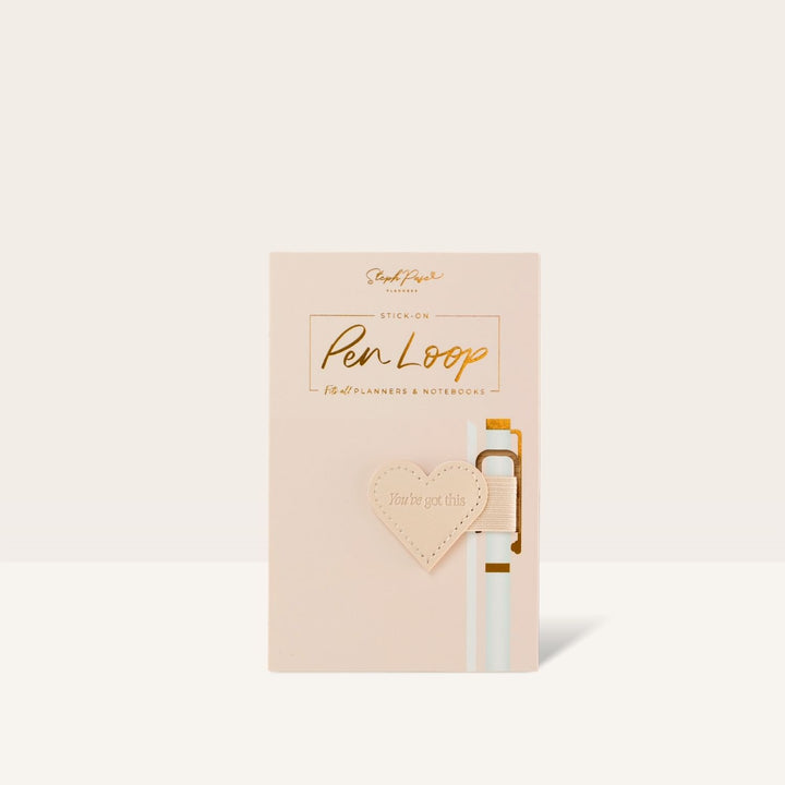 Stick-on Pen Loop - Beige