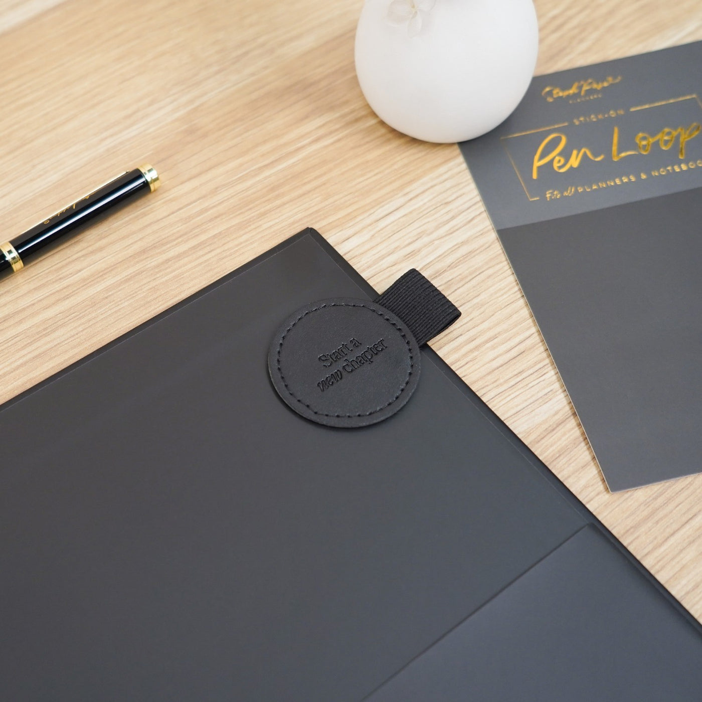 Stick-on Pen Loop - Black