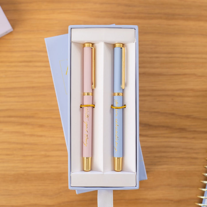 Positivity Pens - Blush + Periwinkle 2 Pack