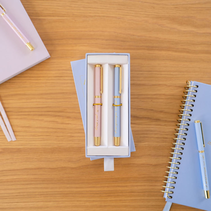 Positivity Pens - Blush + Periwinkle 2 Pack
