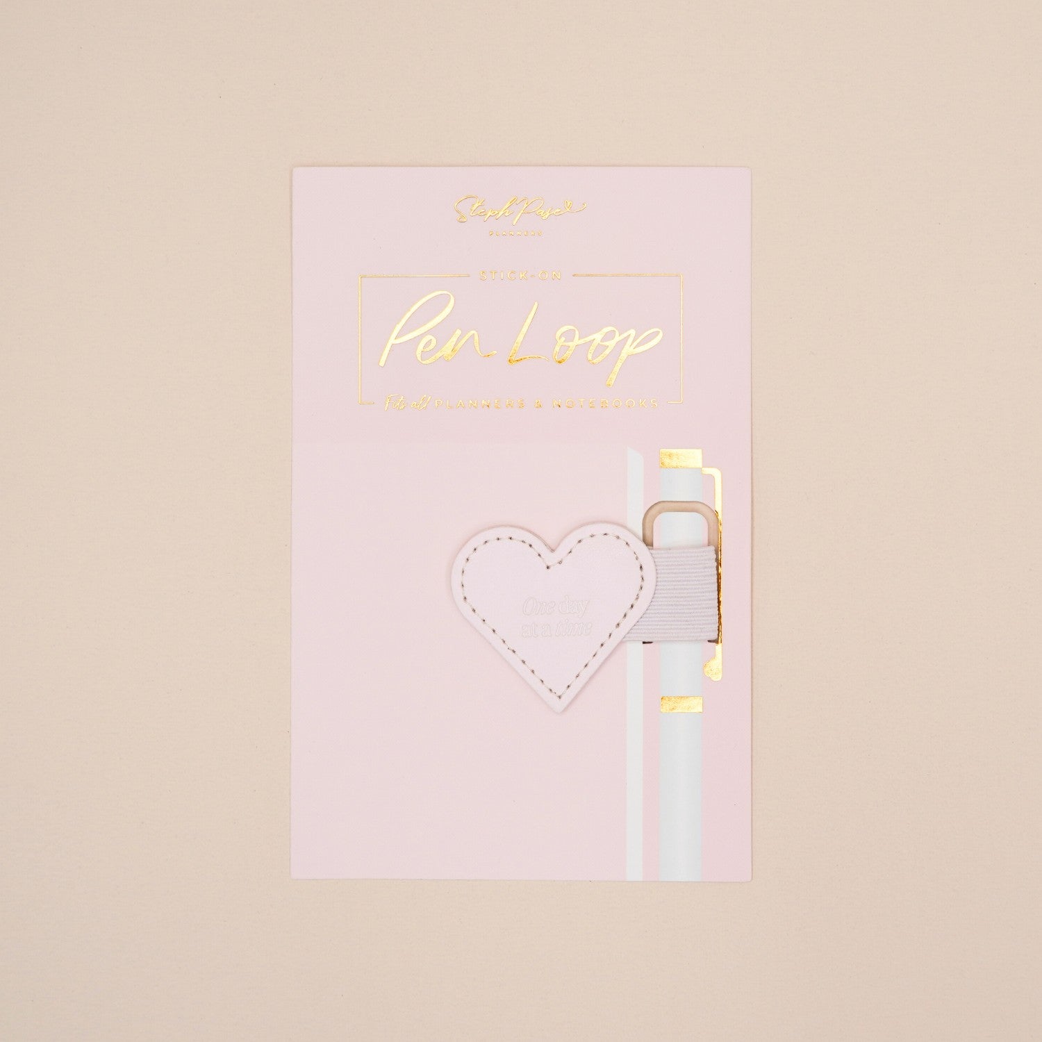 Stick-on Pen Loop - Blush Pink - Pen Holder for Diaries – Steph Pase ...