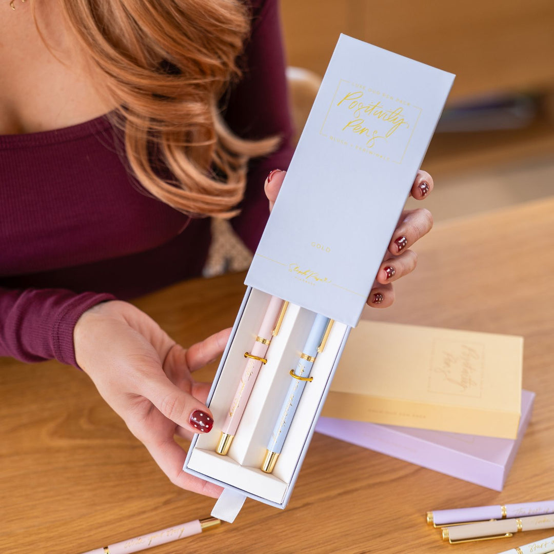 Positivity Pens - Blush + Periwinkle 2 Pack