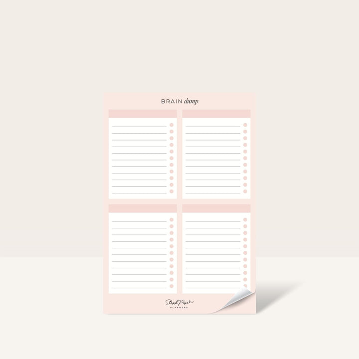 Brain Dump Sticky-Note Notepad