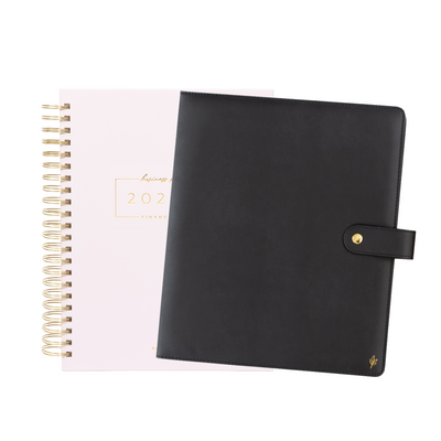 2023/24 Financial Year Business Planner + Leather Cover Bundle