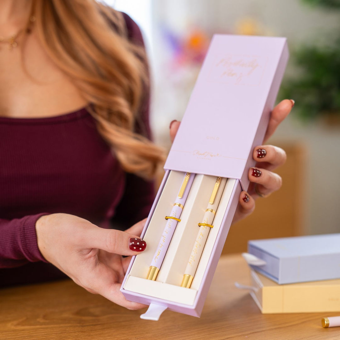 Positivity Pens - Beige + Lilac 2 Pack