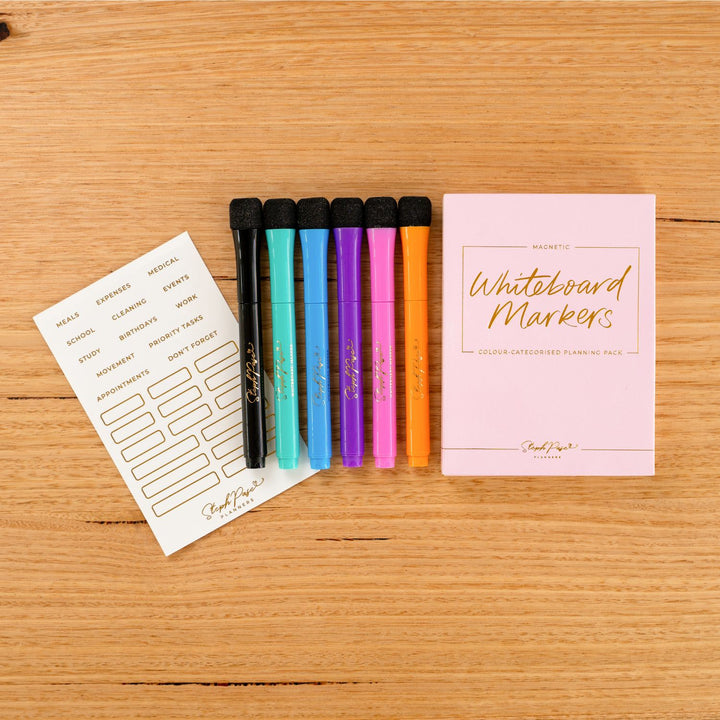 Magnetic Whiteboard Markers - Planning Pack