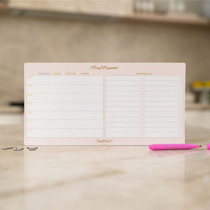 Meal Planner Magnet - Soft Blush