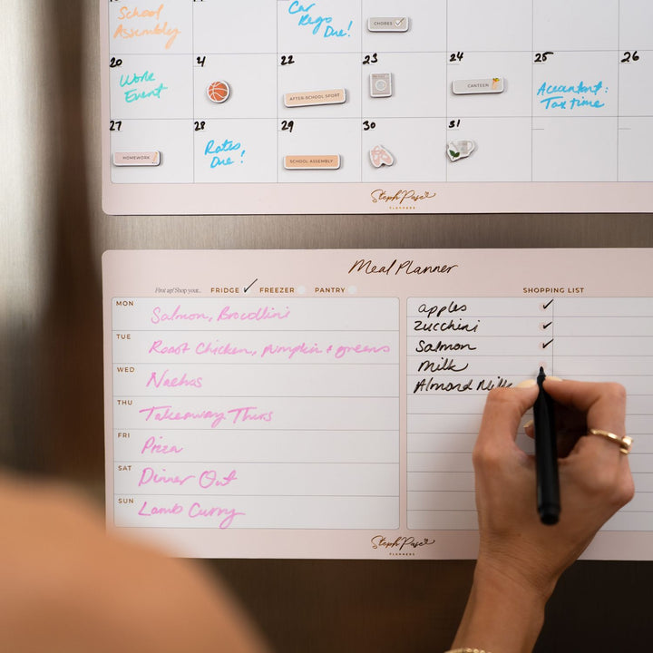 Meal Planner Magnet - Soft Blush