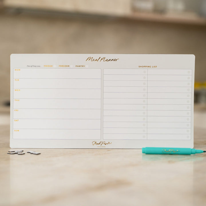 Meal Planner Magnet - Soft Grey