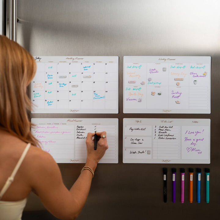 Meal Planner Magnet - Soft Grey