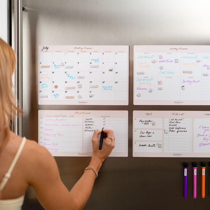 Monthly Planner Magnet - Soft Blush