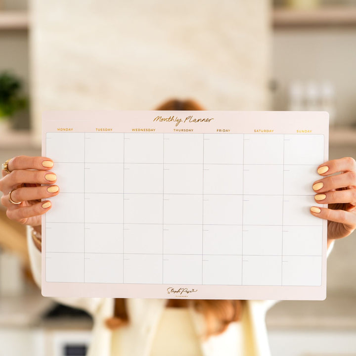 Monthly Planner Magnet - Soft Blush