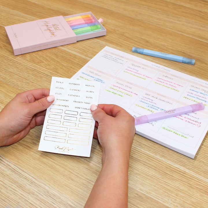 Pastel Highlighters - Planning Pack