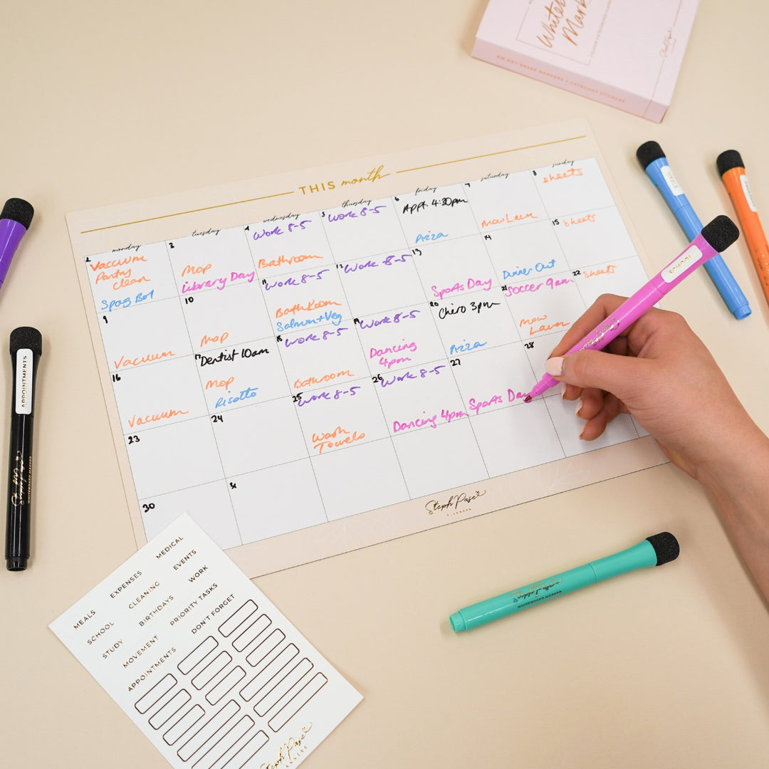 Magnetic Whiteboard Markers - Planning Pack