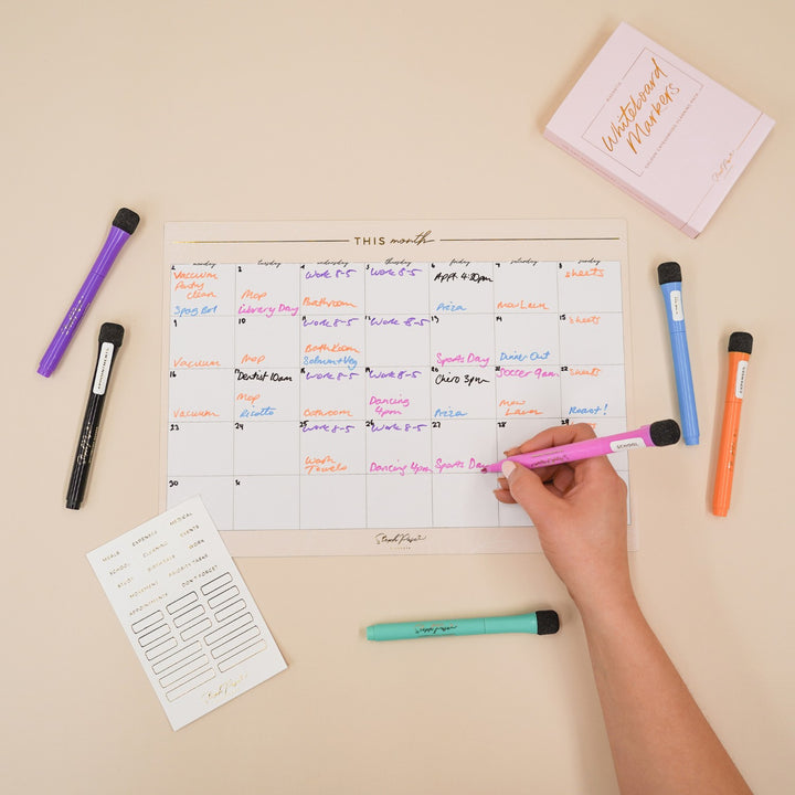 Magnetic Whiteboard Markers - Planning Pack