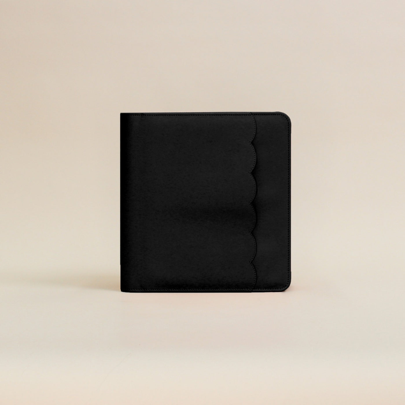 Luxe Zip-up Planner Folio - Black - Small