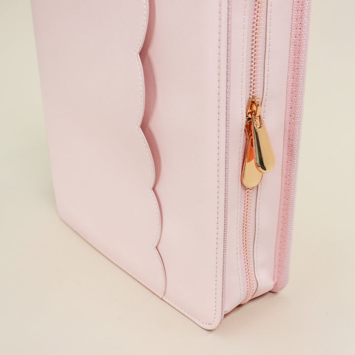 Luxe Zip-up Planner Folio - Blush - Small